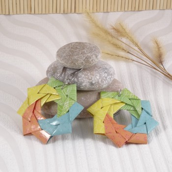 Boucles d'Oreilles Origami...